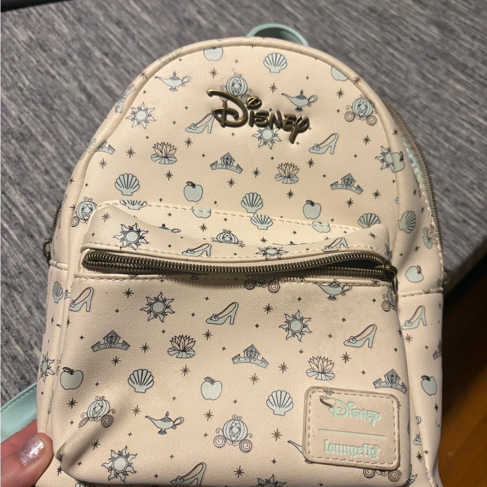 Disney Cream Backpack with Mickey Mouse Design